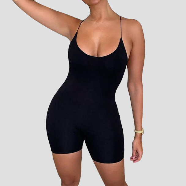 Spaghetti Strap Short Jumpsuit