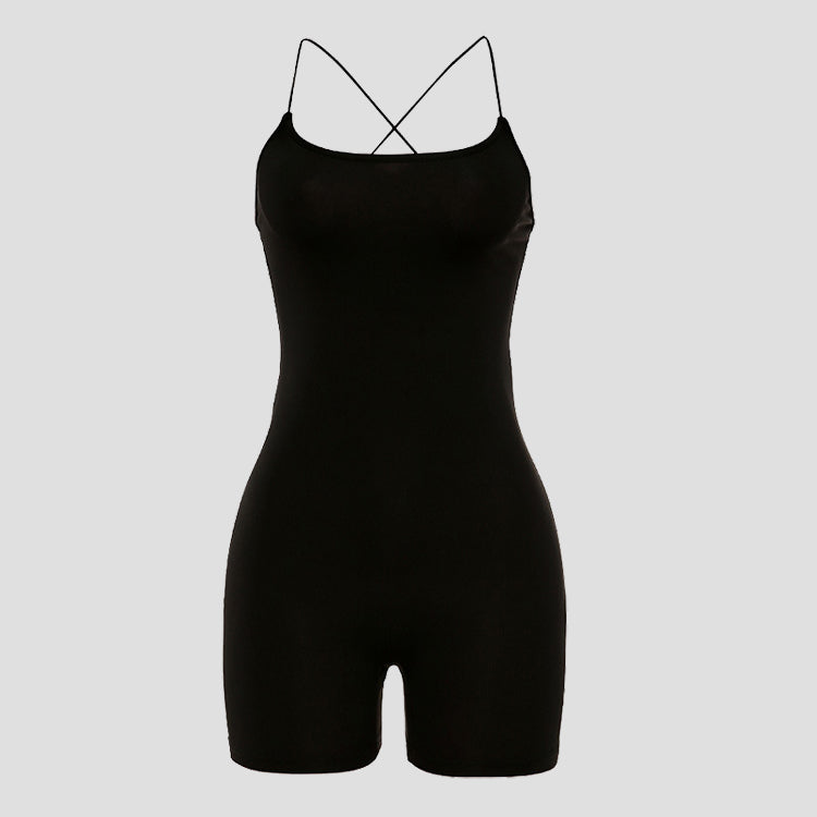 Spaghetti Strap Short Jumpsuit