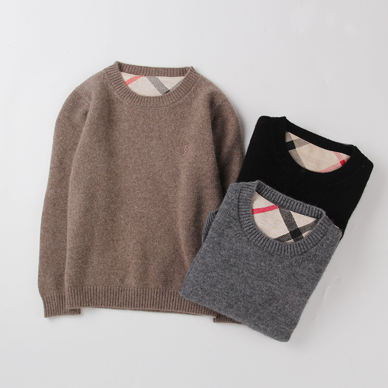 Warm children’s wool knitted bottoming shirt