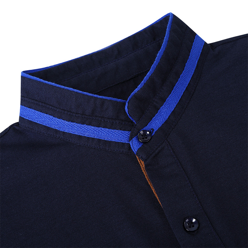 Men’s long sleeve golf lapel high-end polo shirt