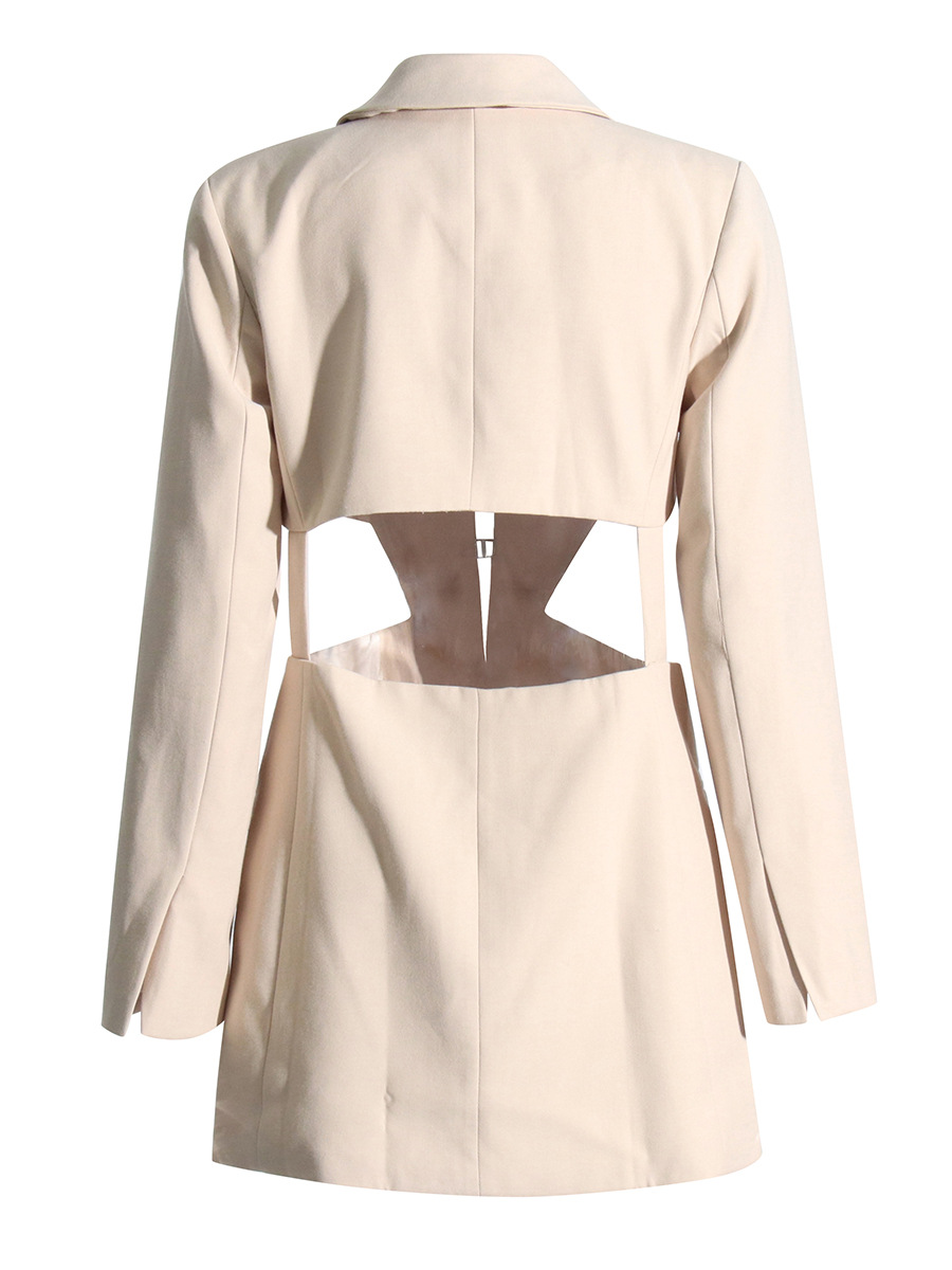 New lapel long-sleeved waistless jacket