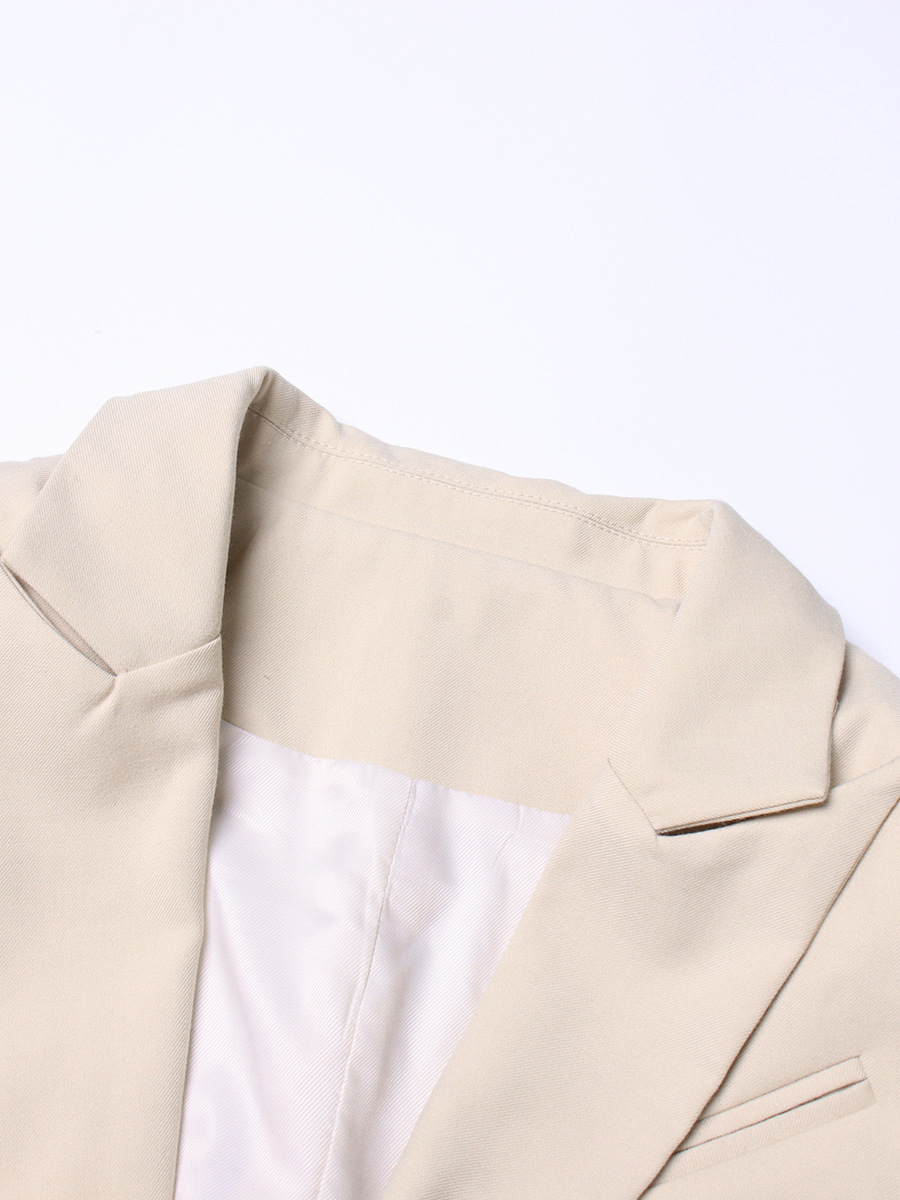 New lapel long-sleeved waistless jacket