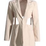 New lapel long-sleeved waistless jacket