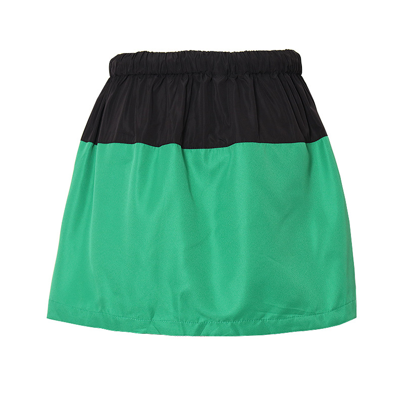 Fashion casual elastic waist half-body skirt