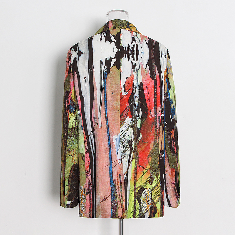 Abstract printed women’s jacket