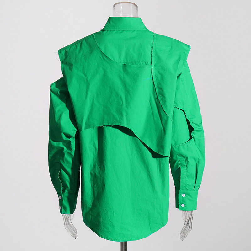 Green fresh loose casual shirt