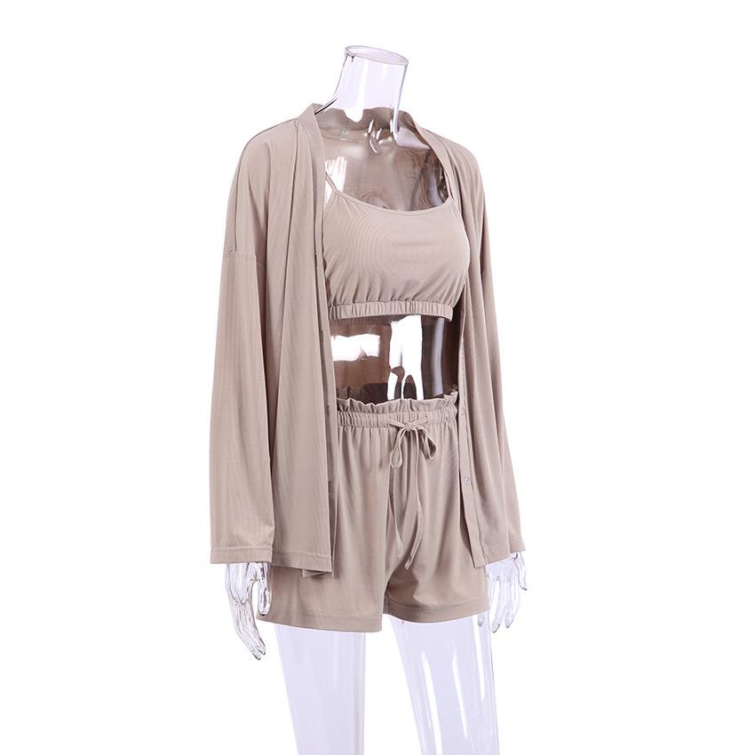 Wrap shorts ice silk comfortable nightgown