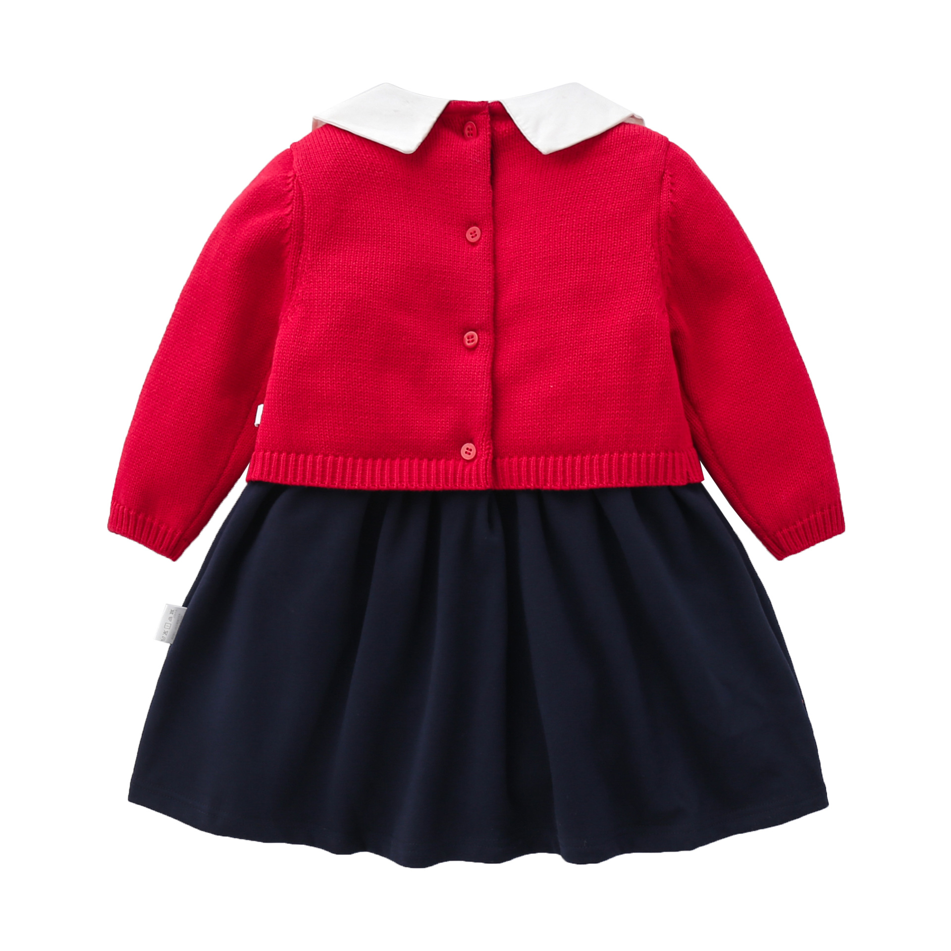 Red girls’ knitted skirt