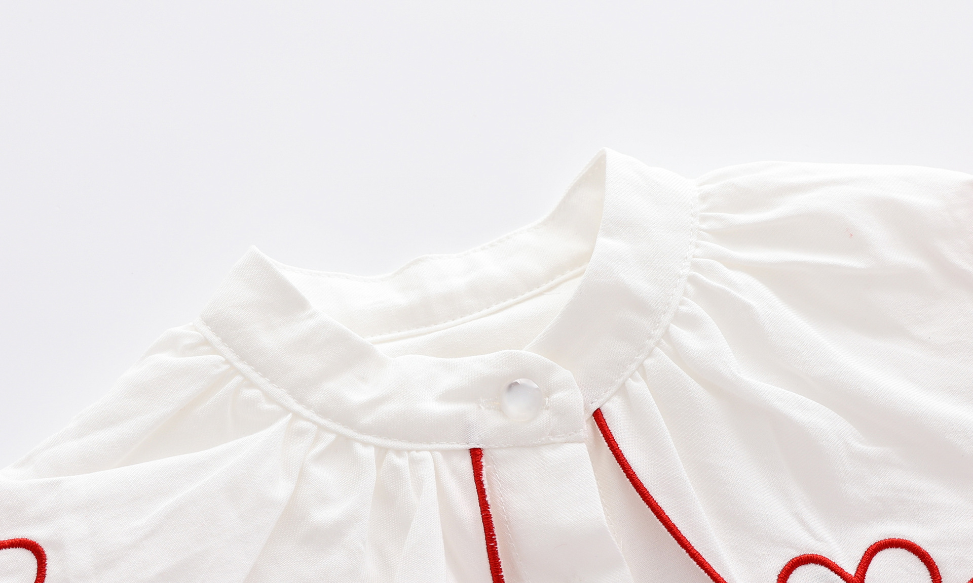 Love collar cotton shirt