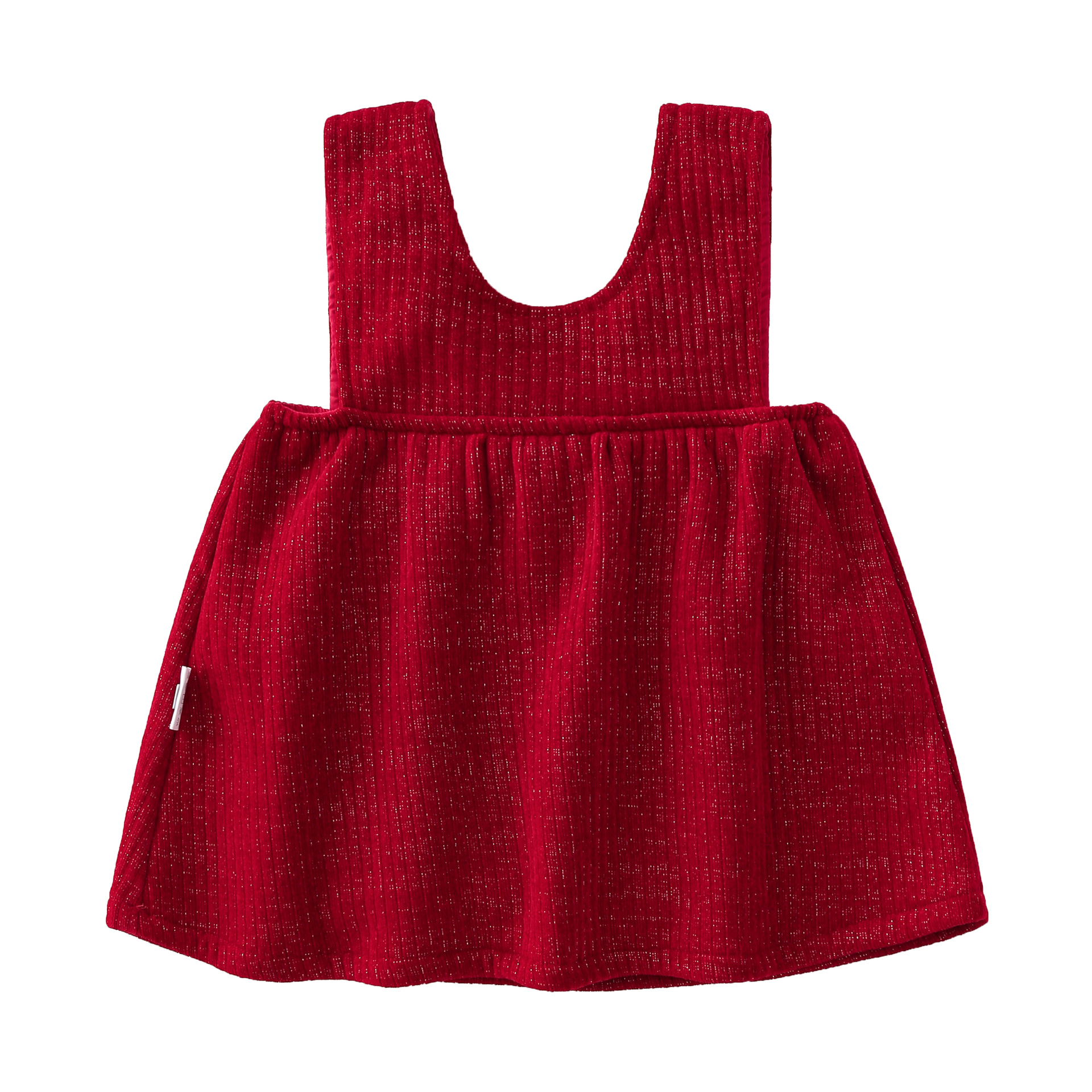 Baby girl big red dress skirt undershirt dress