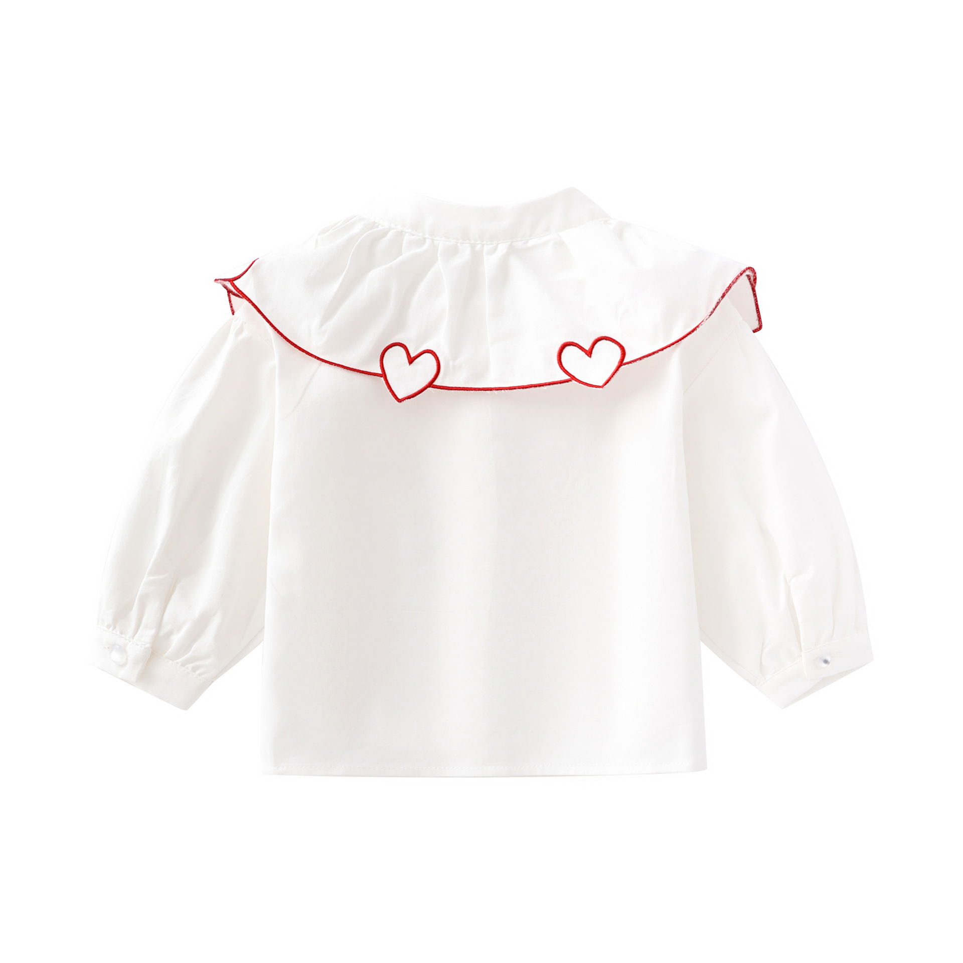 Love collar cotton shirt