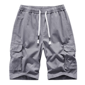 A pair of men's shorts made of sustainable and eco-friendly materials