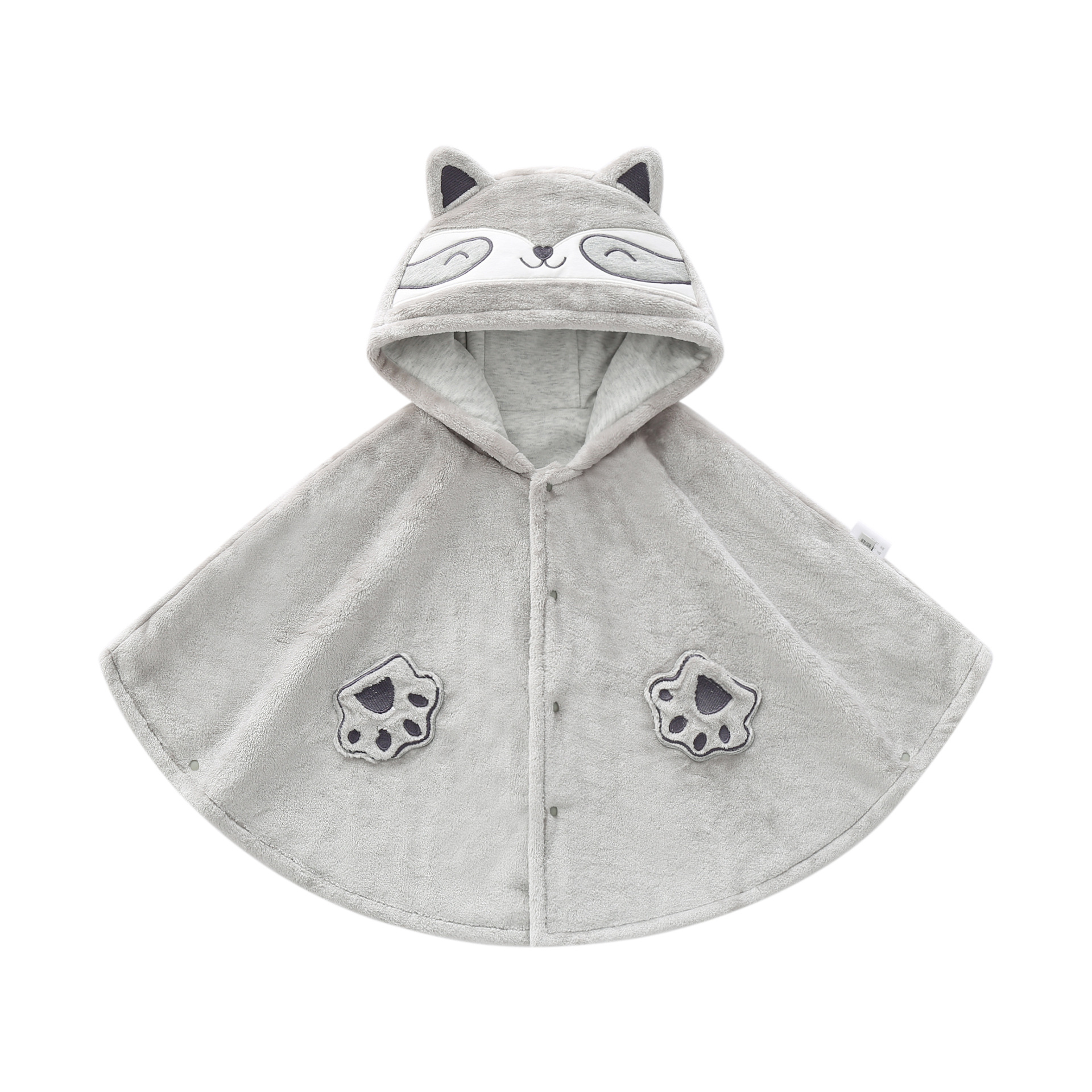 Cute beige cat plush warm cloak