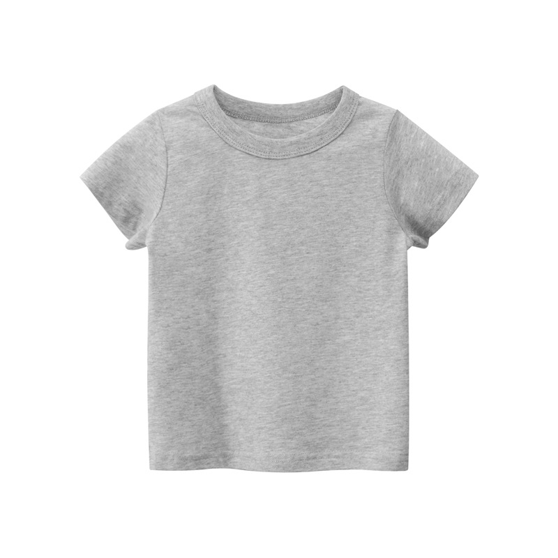 Children’s short-sleeved solid color without pattern