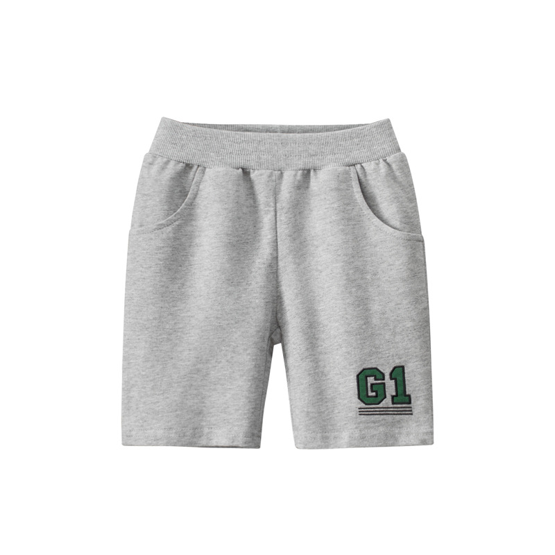 Patch embroidery boys’ shorts