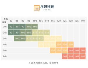 Children's Size Chart