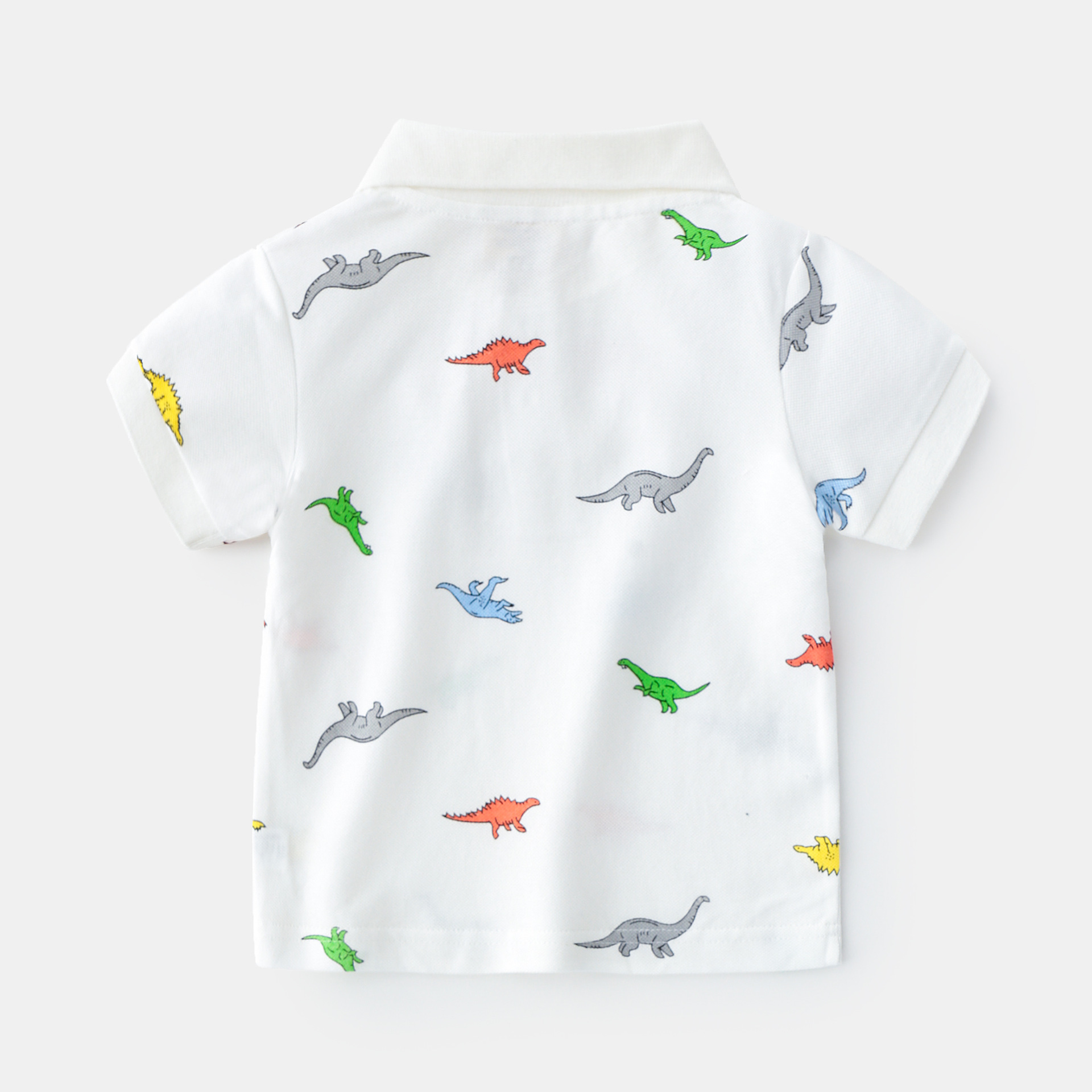 Boys’ cartoon short-sleeved polo shirt