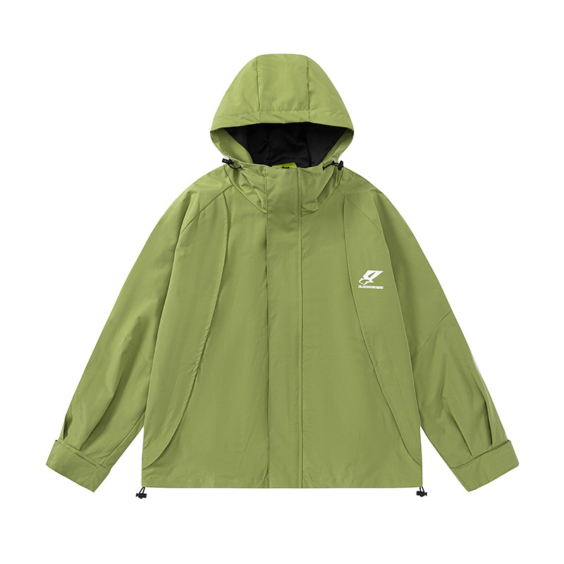 Loose casual sports workwear hooded jacket