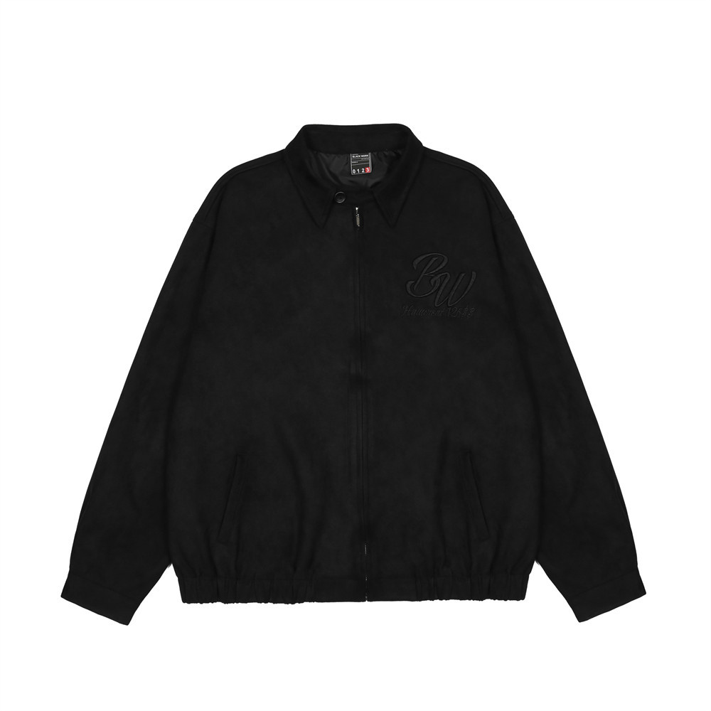 Letter embroidery coach jacket tops for men