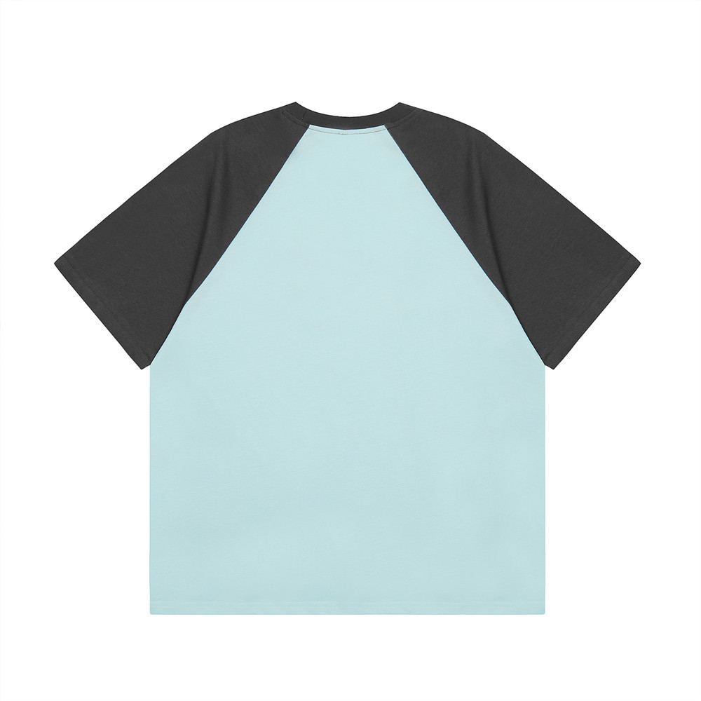 Color blocking shoulder sleeve short-sleeved T-shirt