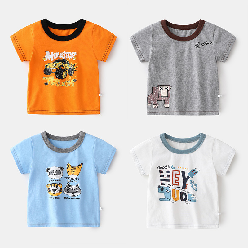 Boys’ short-sleeved T-shirt cartoon cute