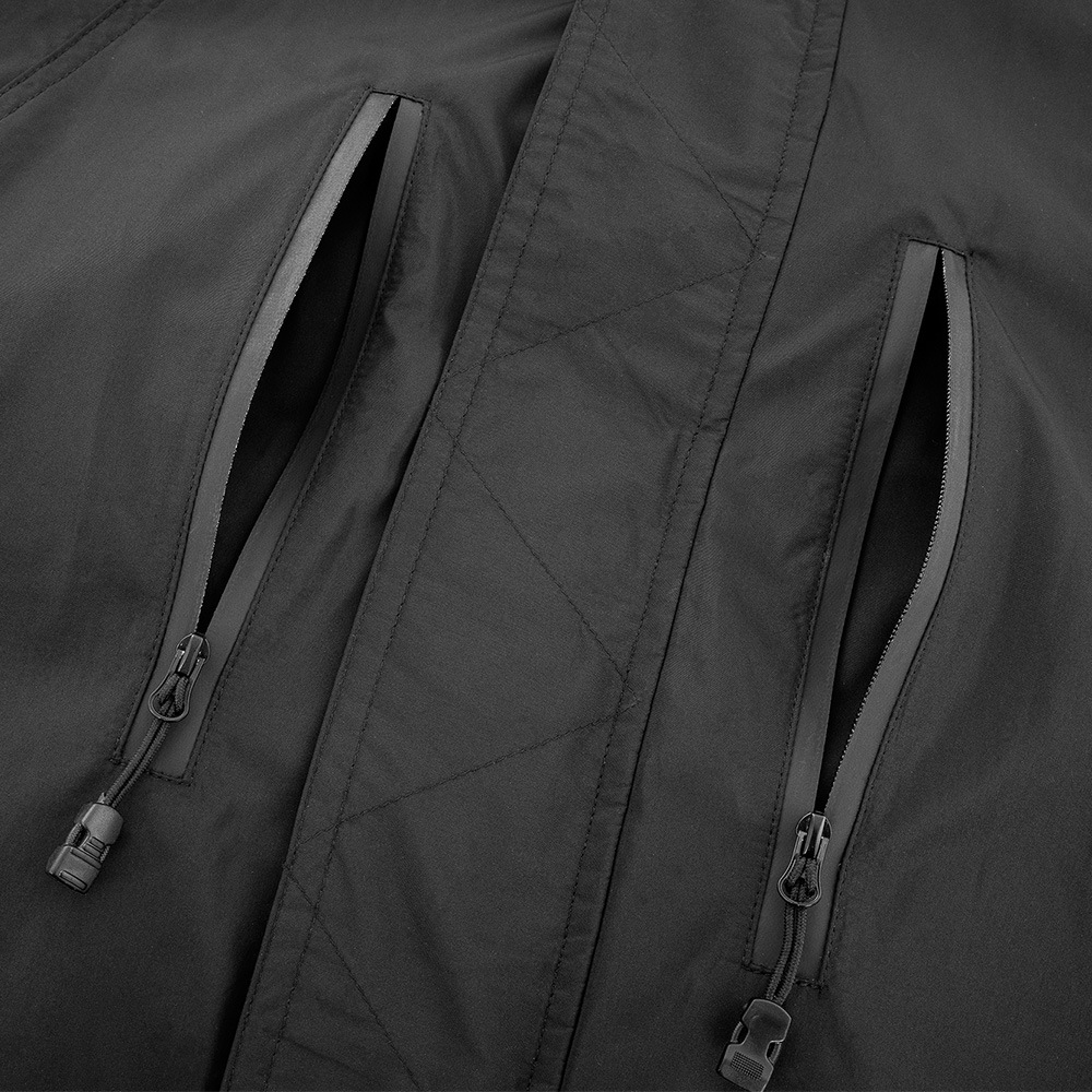 Warm windproof function wind zipper multi-pocket jacket