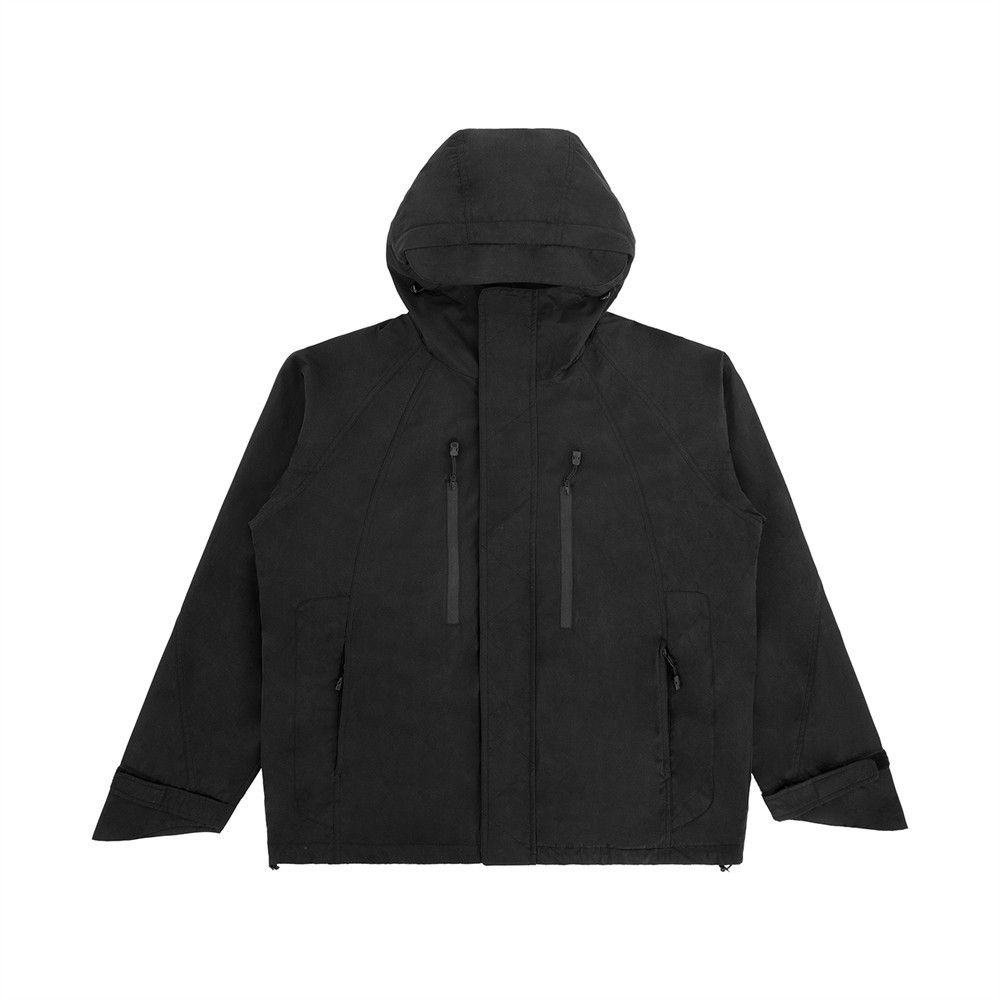 Warm windproof function wind zipper multi-pocket jacket