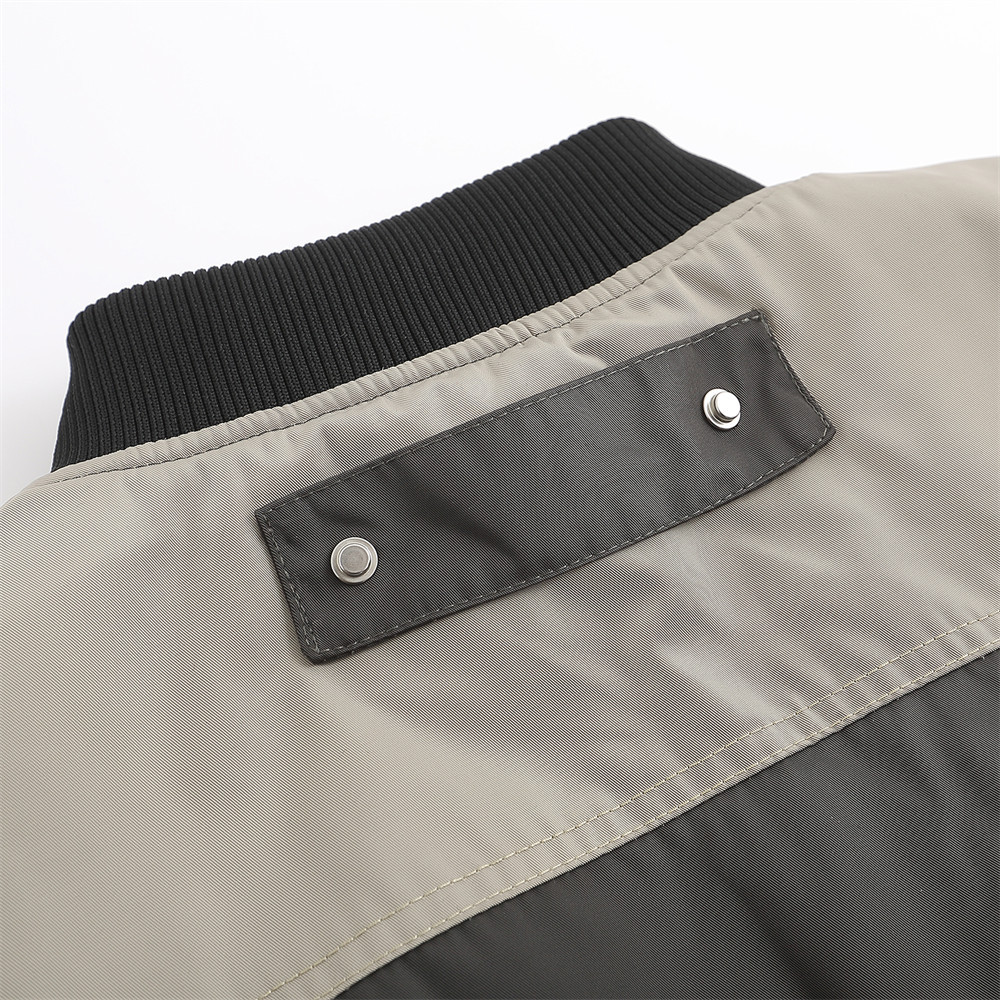 Functional wind collision color stitching cotton jacket for men