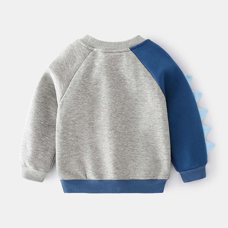 Long-sleeved children’s fleece cotton pullover