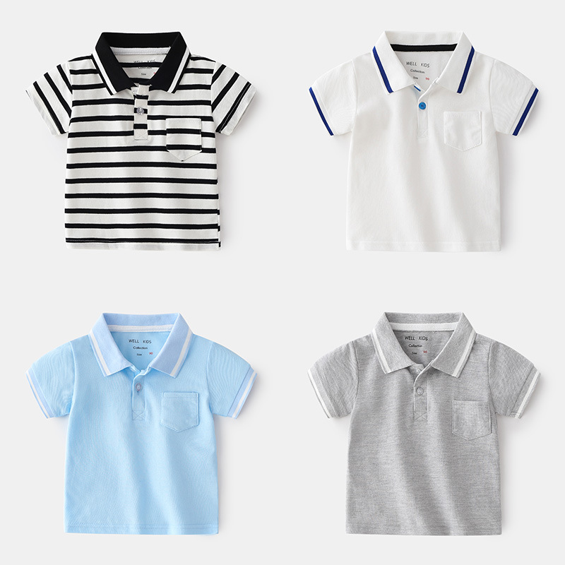 Home boys’ short-sleeved polo shirt