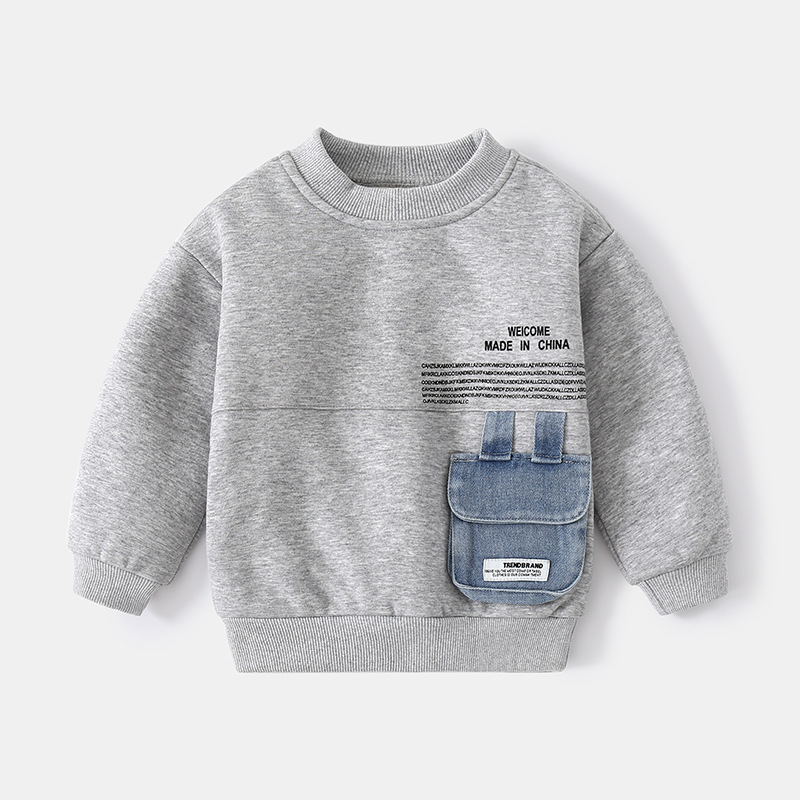 Autumn and winter boys’ padded sweater