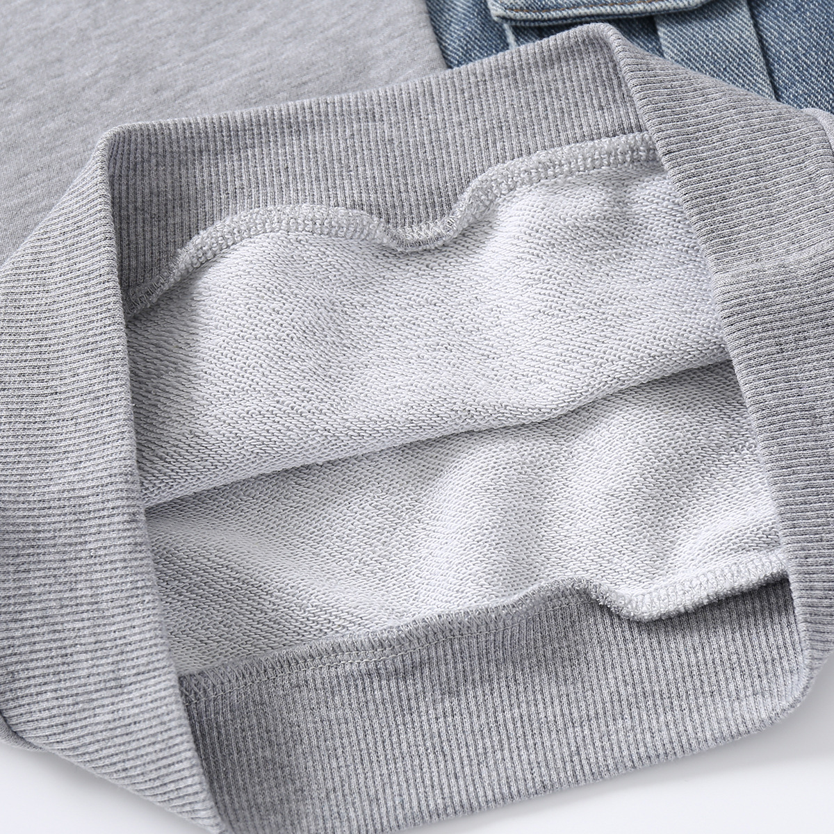 Spring boys’ denim spell sleeve sweater