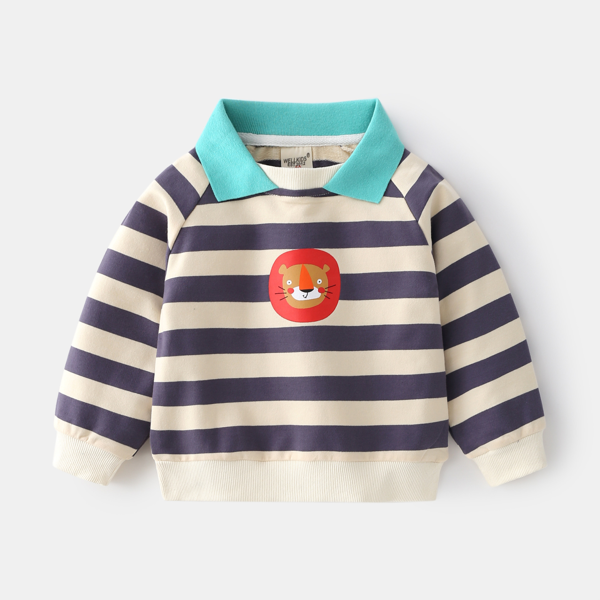 Fashion casual striped boys’ sweatshirt