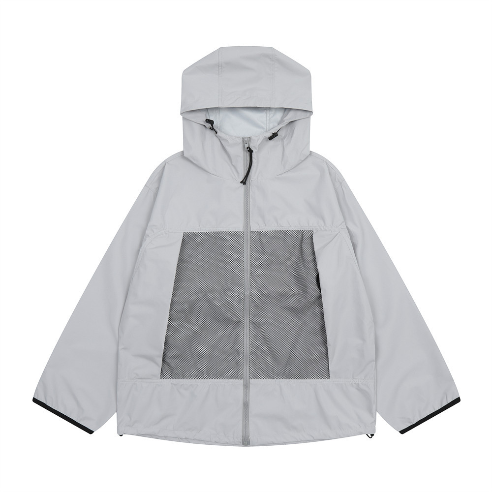 Collision color stitching spring and autumn outdoor hooded jacket