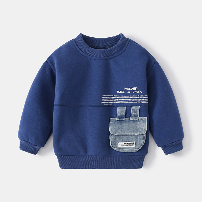 Autumn and winter boys’ padded sweater