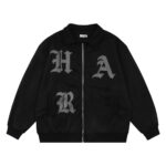 Embroidered letters baseball jacket men’s casual loose flight jacket