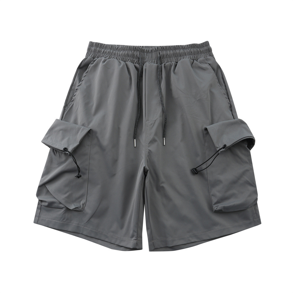 Multi-pocket work shorts for men