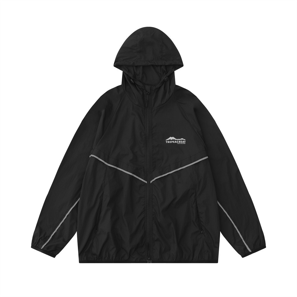 Niche design zipper windproof jacket windbreaker