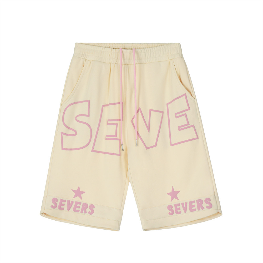 Personalised monogrammed foam printed casual shorts