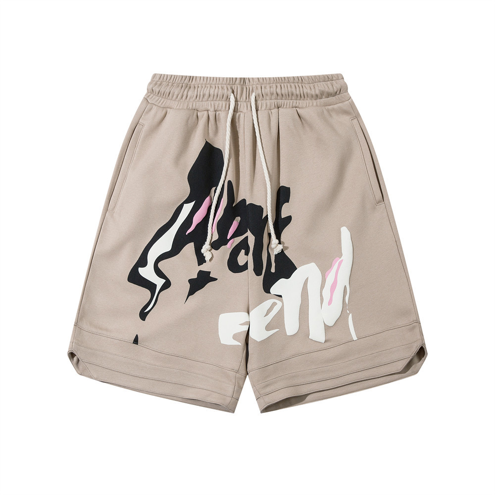 Alphabet foam printed sports shorts