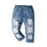 Children’s fashion hole jeans