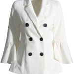 Double-breasted flared sleeve slim small jacket