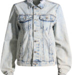 Korean version of the personality retro hole denim jacket