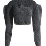 Round neck knitted two-piece slim-fit do-over sweater