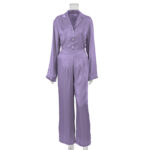 Pajamas satin pajama pants with long sleeves