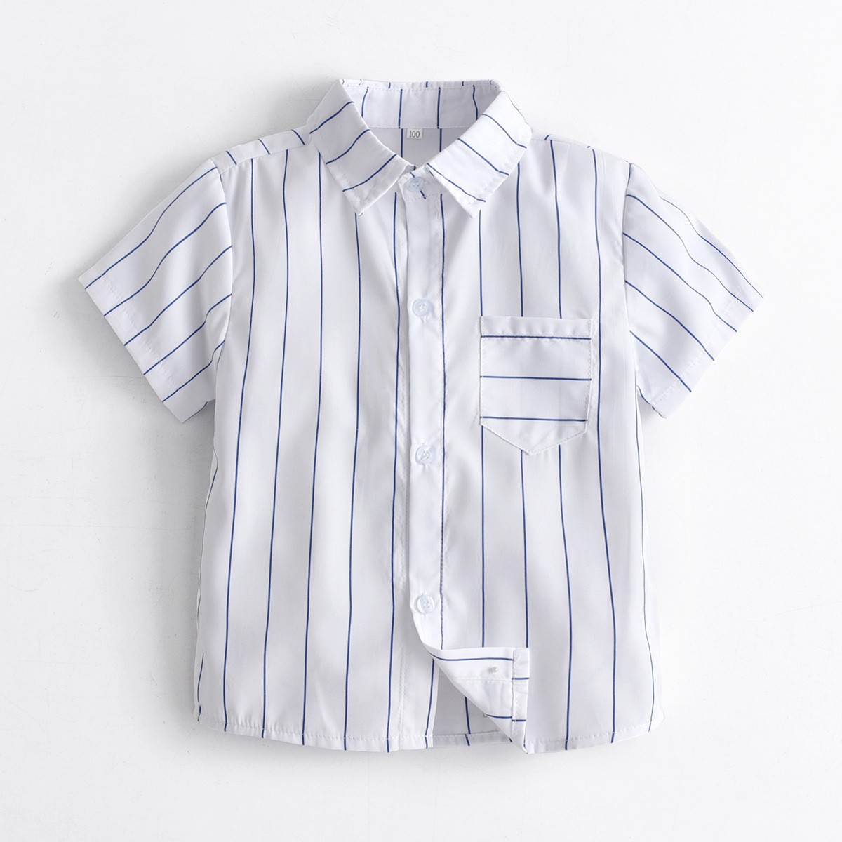 Boys’ striped short-sleeved shirt