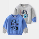 Small and medium children cartoon print sweatshirt