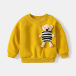 Cubic bear round neck long sleeve sweatshirt