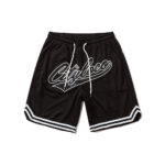 Letters embroidery stitching casual shorts